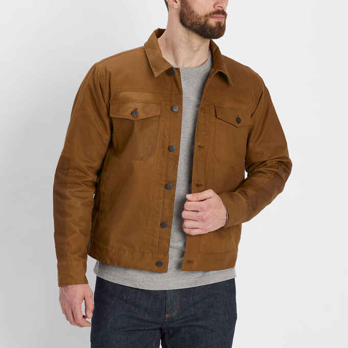 Men's AKHG Claimstake Waxed Trucker Jacket