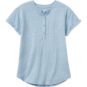 Women's Plus Lightweight Longtail T Short Sleeve Henley