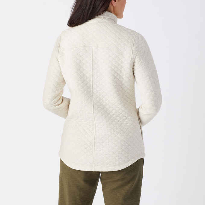 Women's Quilted Sweatshirt Pullover
