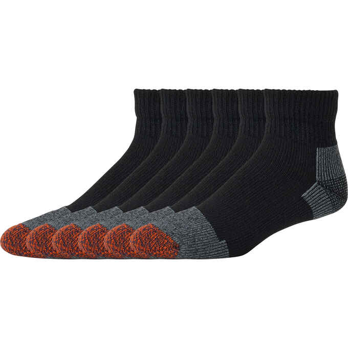 Men's Everyday 6-Pack Midweight Quarter Socks Men's Everyday 6-Pack Midweight Quarter Socks