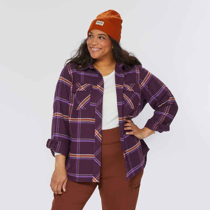 Women's Plus Folklore Flannel Shirt