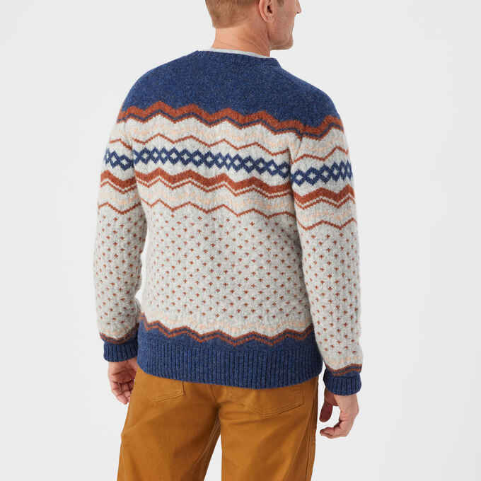 Men's Best Made Shetland Wool Fairisle Crew Neck