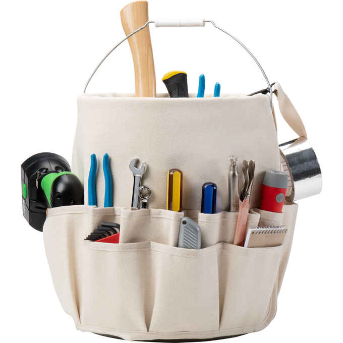 Canvas Bucket Organizer Canvas Bucket Organizer