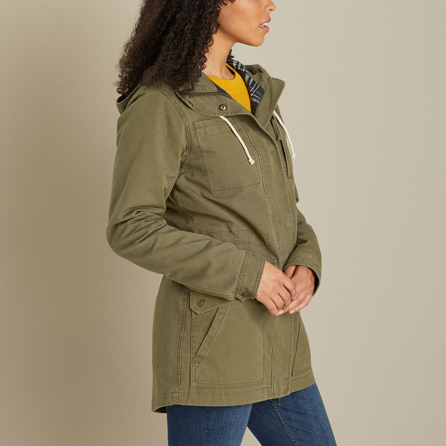 black canvas jacket women's