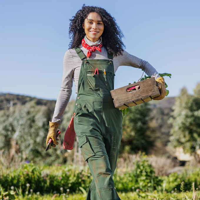 Women's Heirloom Gardening Bib Overalls