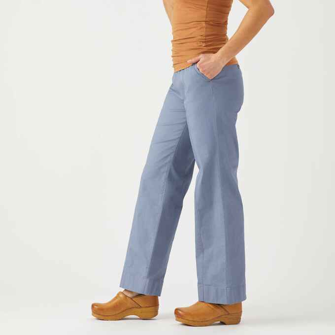 Women's Summer-Weight Chino Wide Leg Pull-On Pants