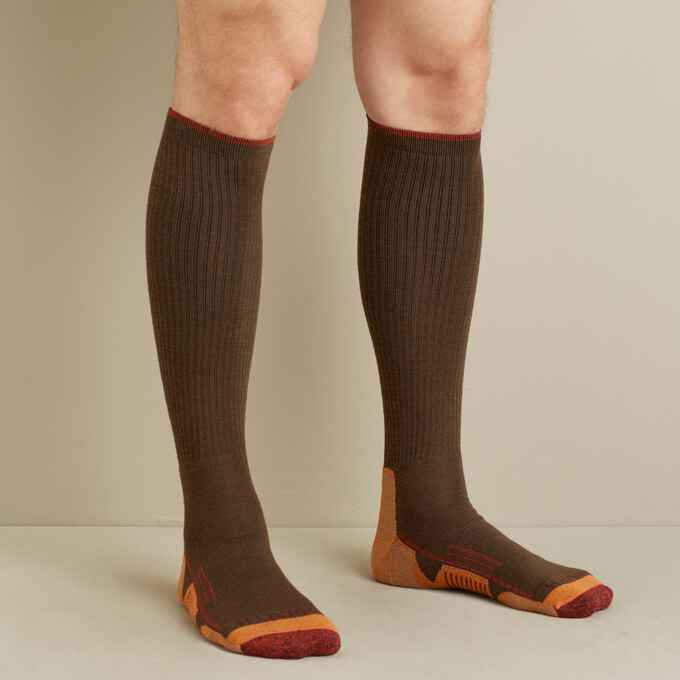 Front View Men's Copper Merino Wool Compression Socks