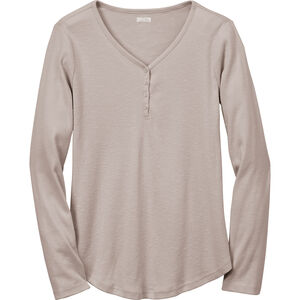 Women's Plus Makers Studio Cotton Rib Henley