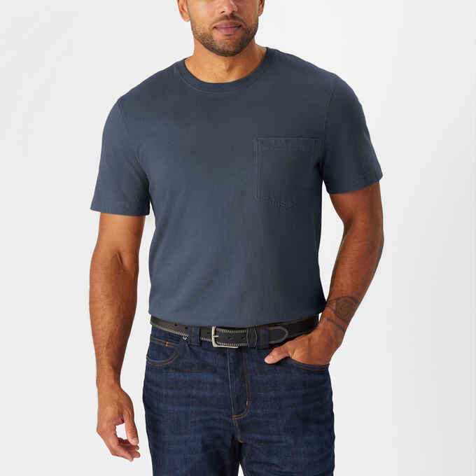 Men's Longtail T Slim Fit T-Shirt with Pocket