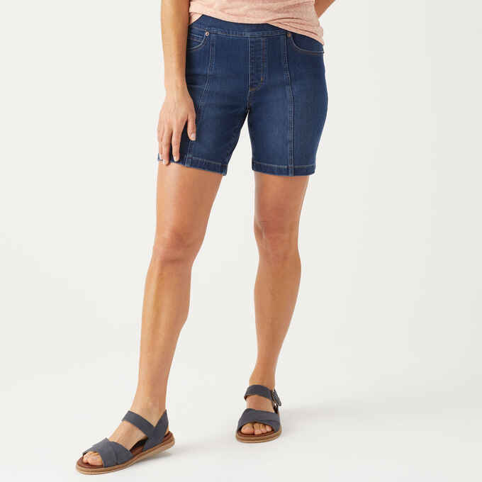 Women's Jean-Netics Pull-On 7" Shorts