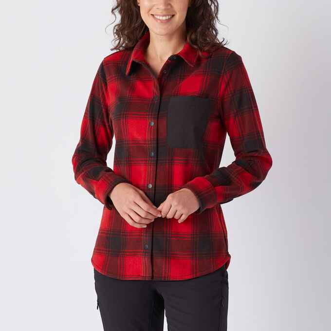 Women's Doubleback Printed Fleece Button Up Women's Doubleback Printed Fleece Button Up