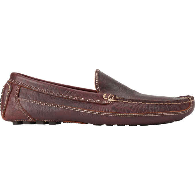 Men's Bison Leather Driving Moccasins