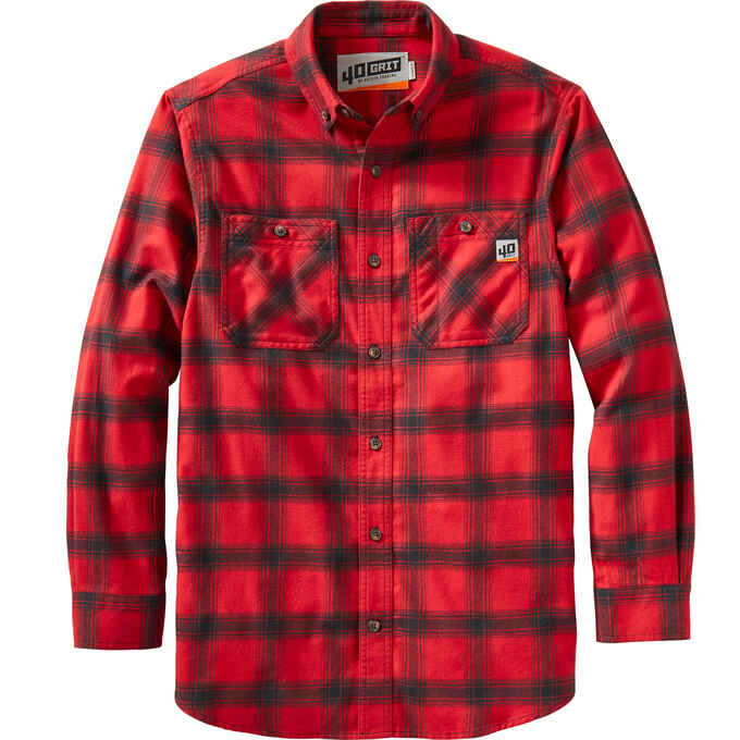 Men's 40 Grit Flannel Standard Fit Work Shirt Men's 40 Grit Flannel Standard Fit Work Shirt