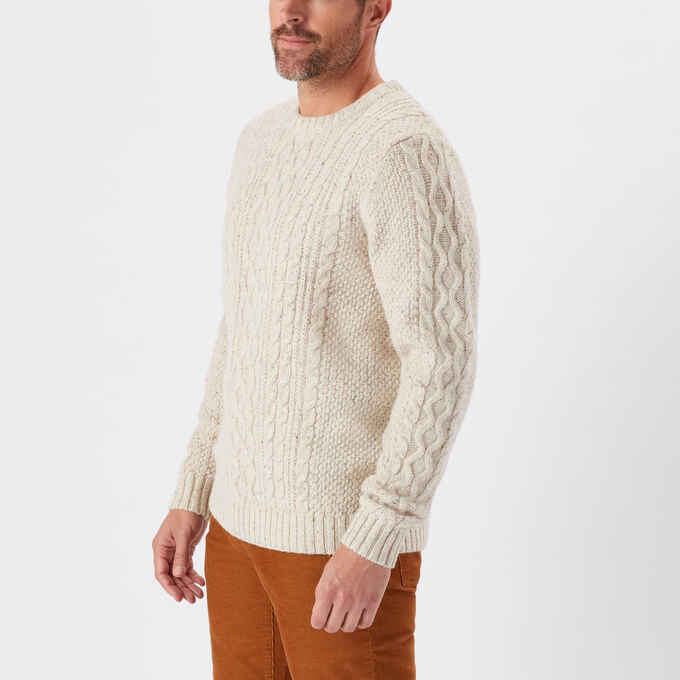 Men's Best Made Shetland Wool Cable Crew Sweater Duluth Trading Company