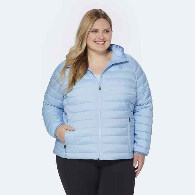 Women's Plus AKHG Eco Puffin Hooded Jacket