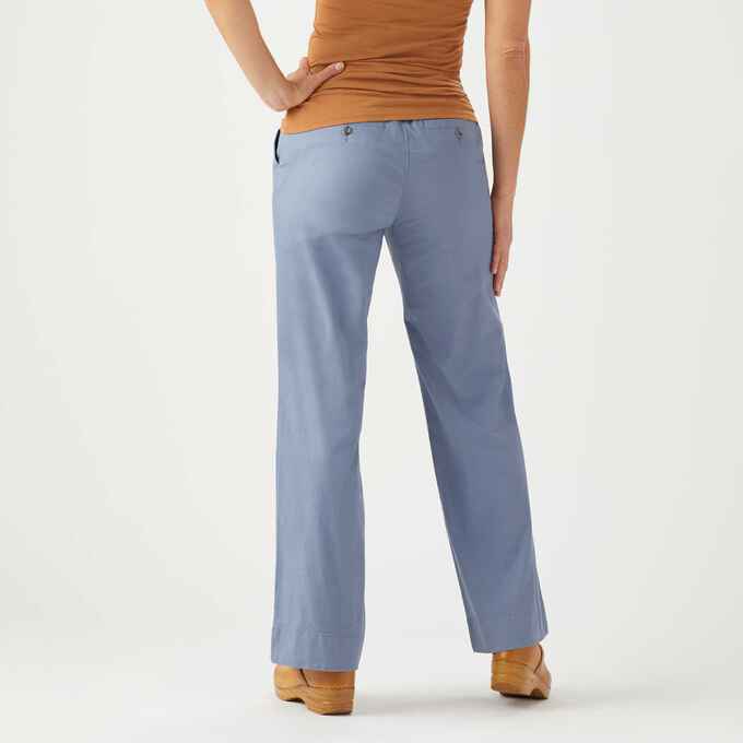 Women's Summer-Weight Chino Wide Leg Pull-On Pants