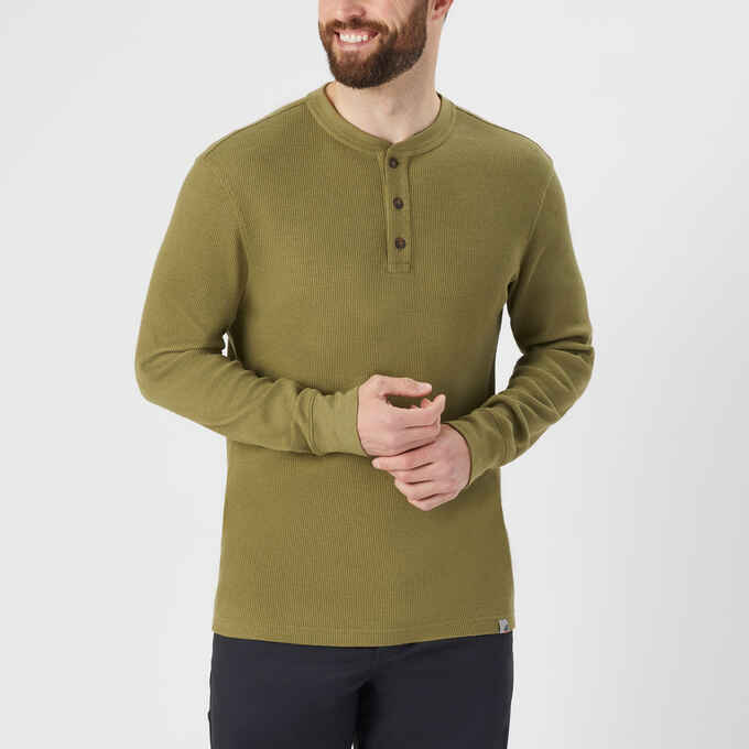 Men's 40 Grit Thermal Henley Shirt