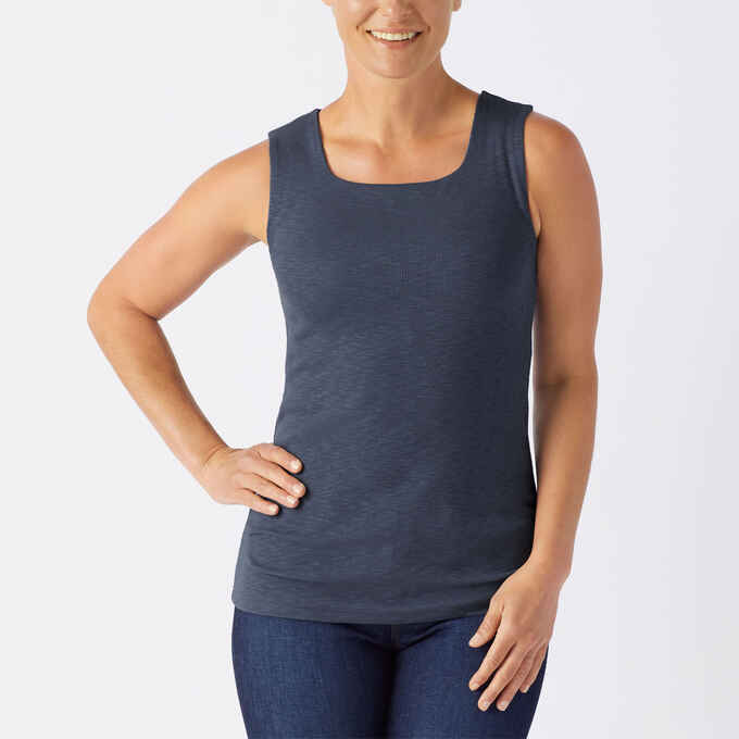 Women's Maker's Studio Rib Shelf Bra Tank