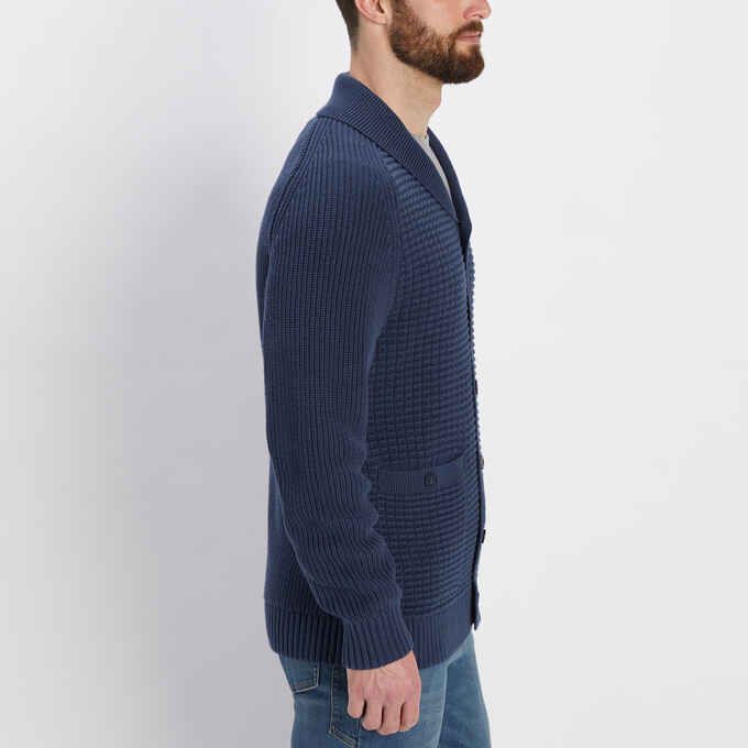 Men's Burly Retirement Shawl Collar Cardigan