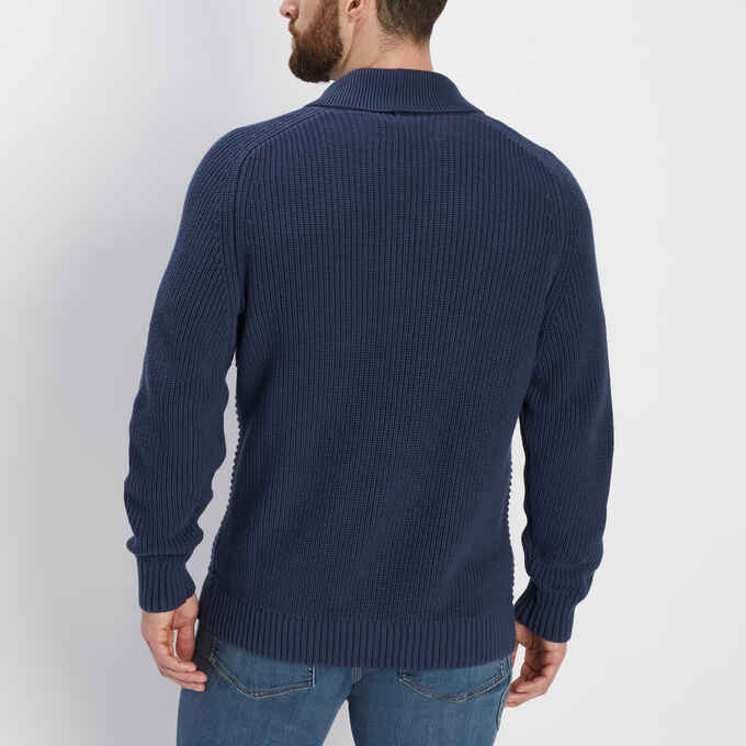 Men's Burly Retirement Shawl Collar Cardigan