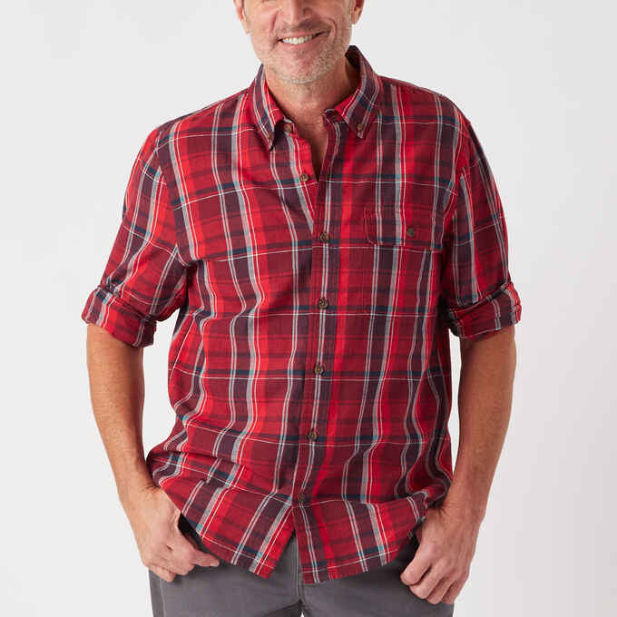 Men's Best Made Long Sleeve Standard Madras Plaid Shirt
