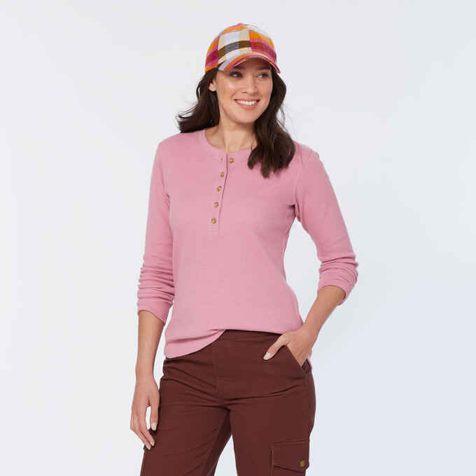 Women's Burly Thermal Long Sleeve Henley Women's Burly Thermal Long Sleeve Henley