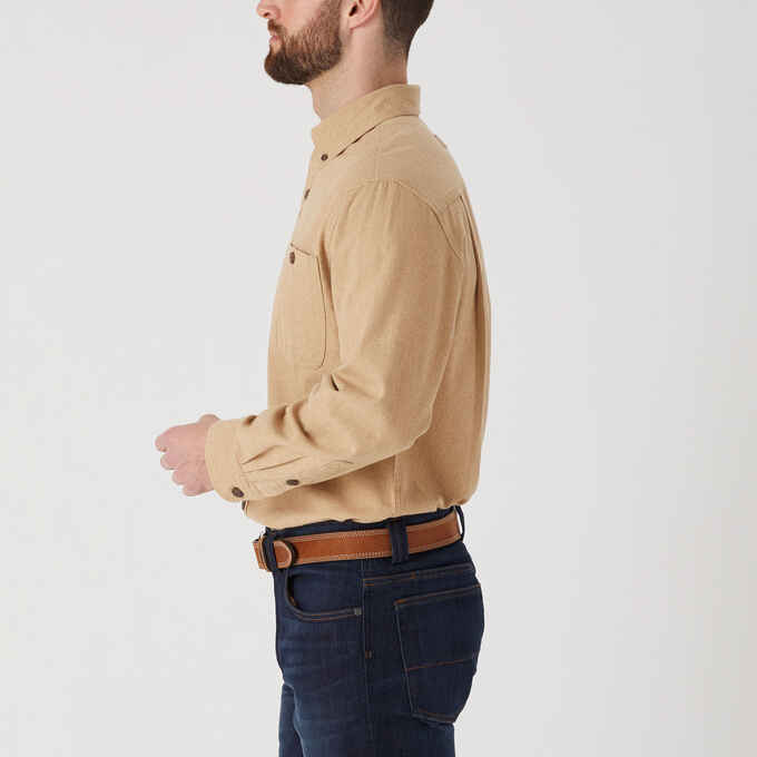 Men's Free Swingin' Solid Flannel Relaxed Fit Shirt