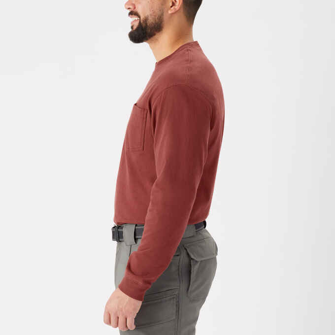 Men's Longtail T Relaxed Fit LS Crew with Pocket