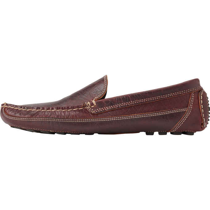 Men's Bison Leather Driving Moccasins