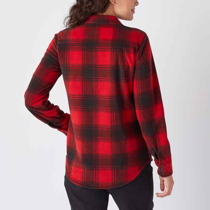 Women's Doubleback Printed Fleece Button Up