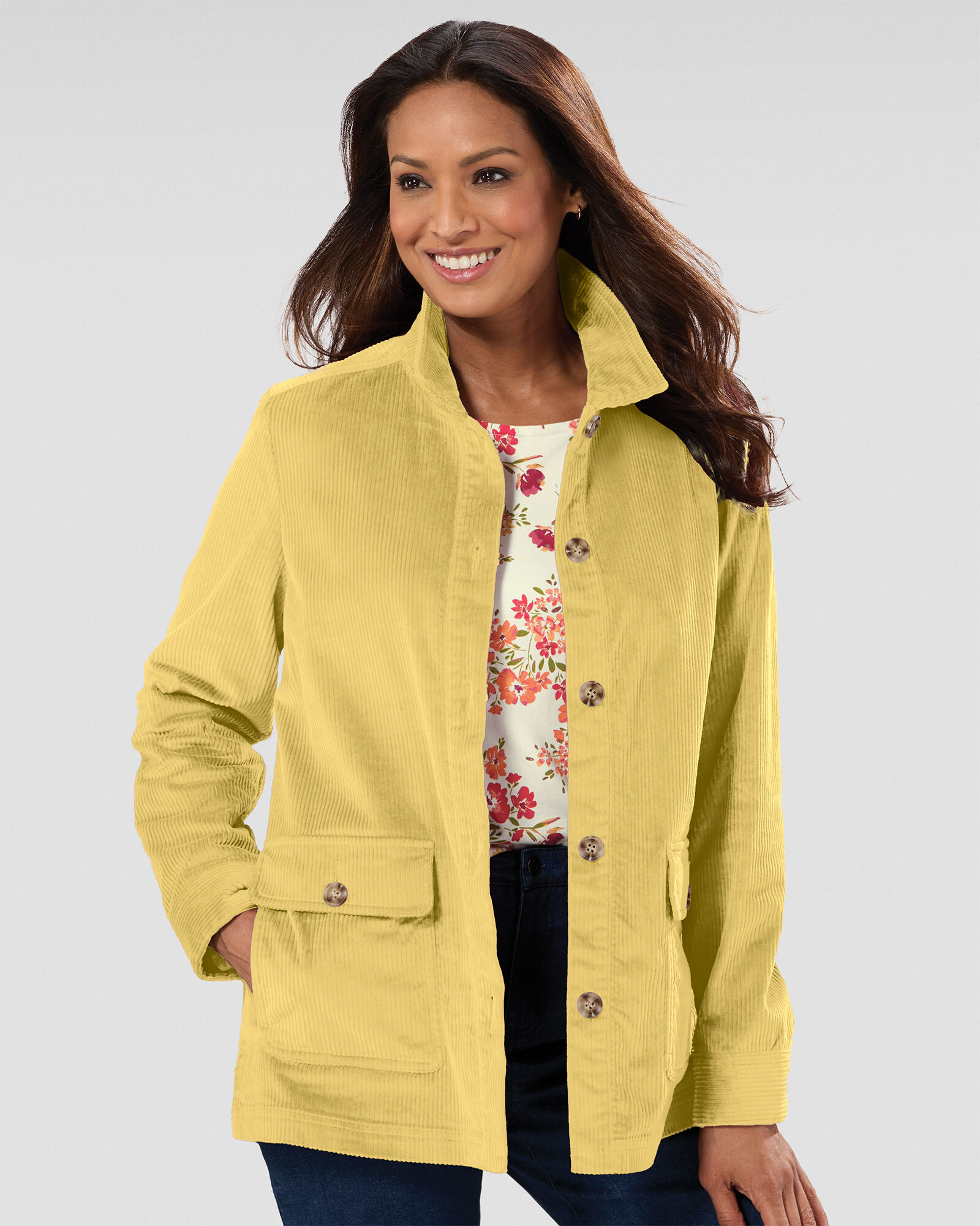 Wide-Wale Corduroy Shirt Jacket | Appleseed's