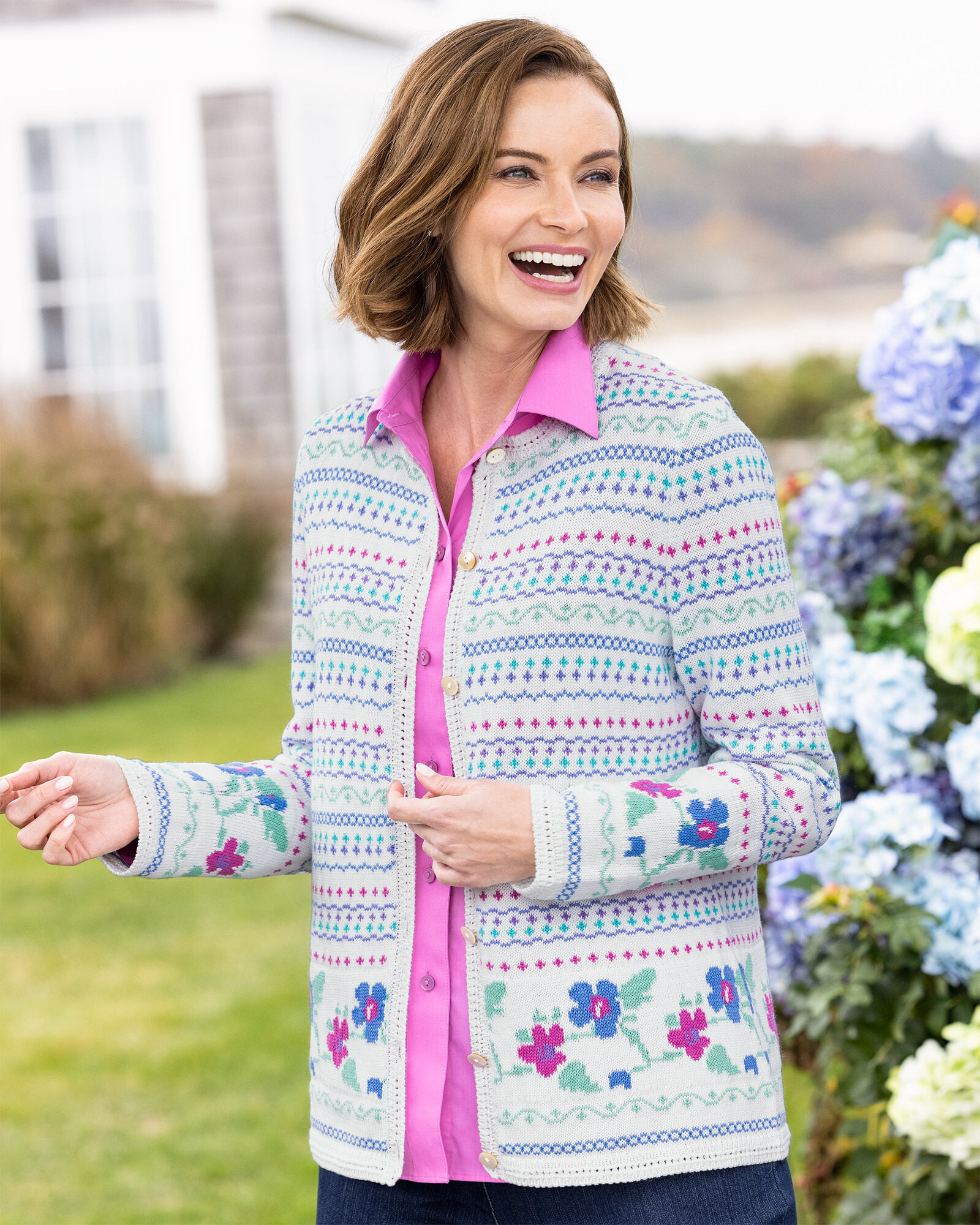 商品画像：CLANE - 3D FLOWER LACE CARDIGAN - フラワーレースカーディガン 3