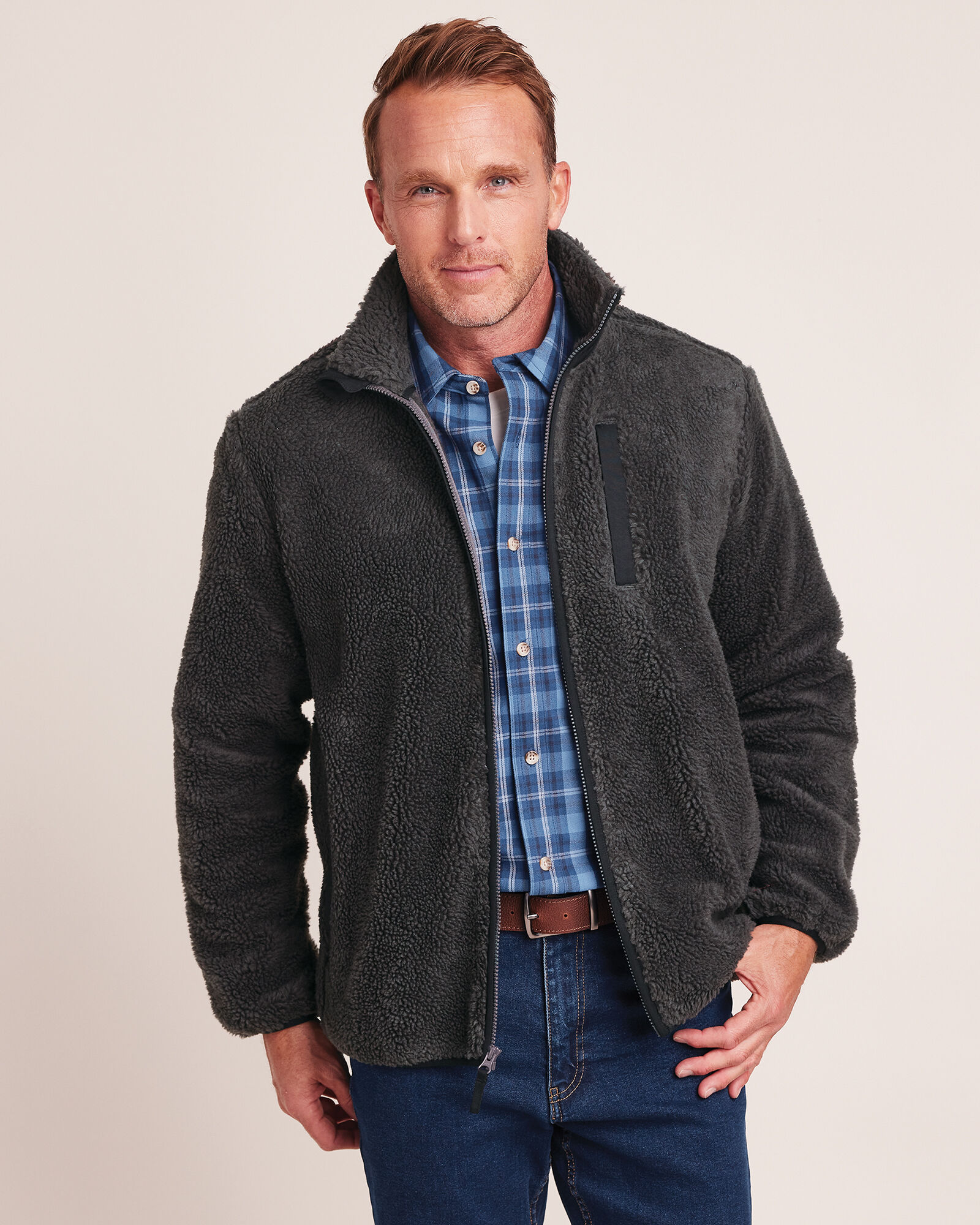 Sherpa Jacket Black – Surf Trip Supply