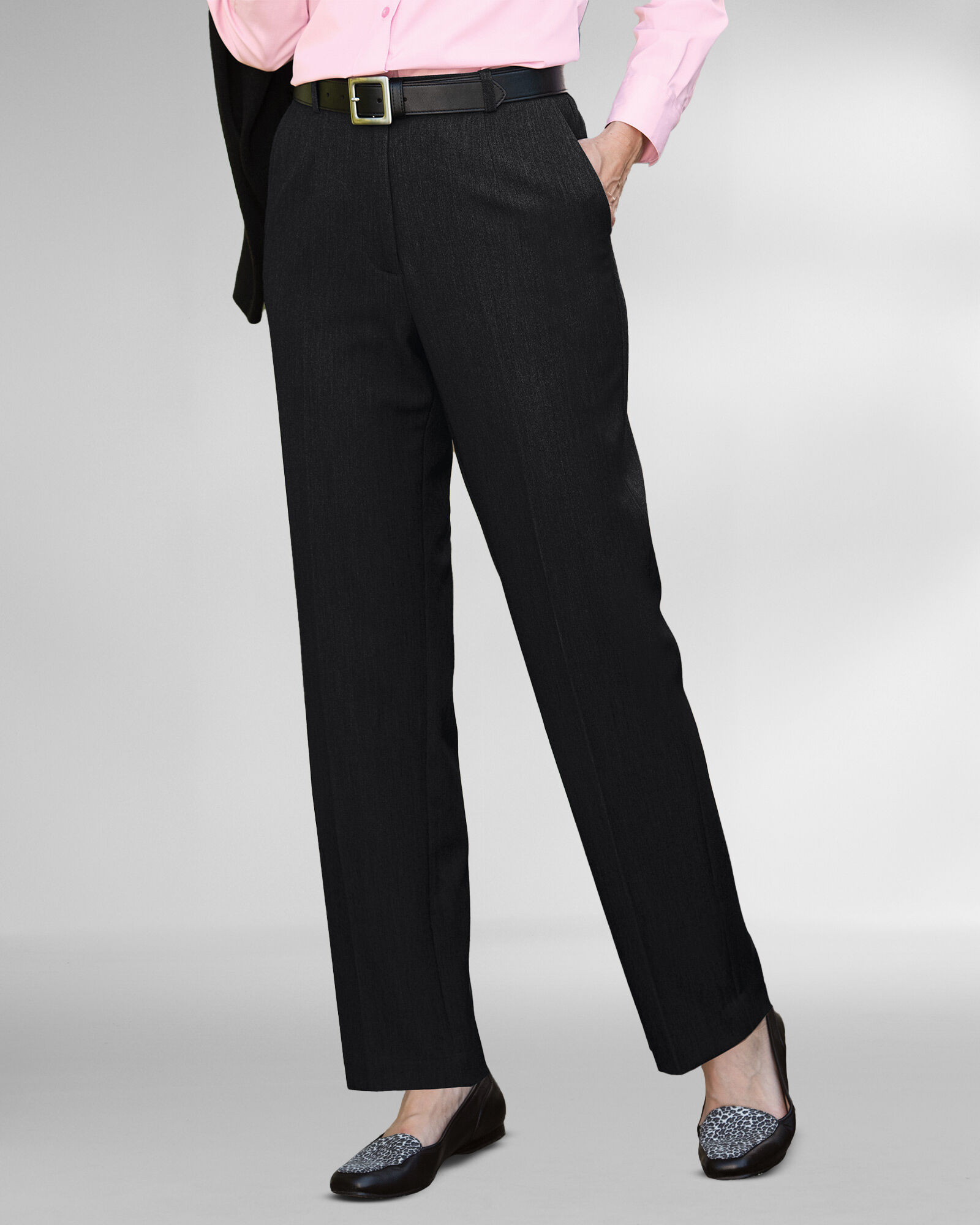Washable Gabardine Fly-Front Pants | Appleseed's
