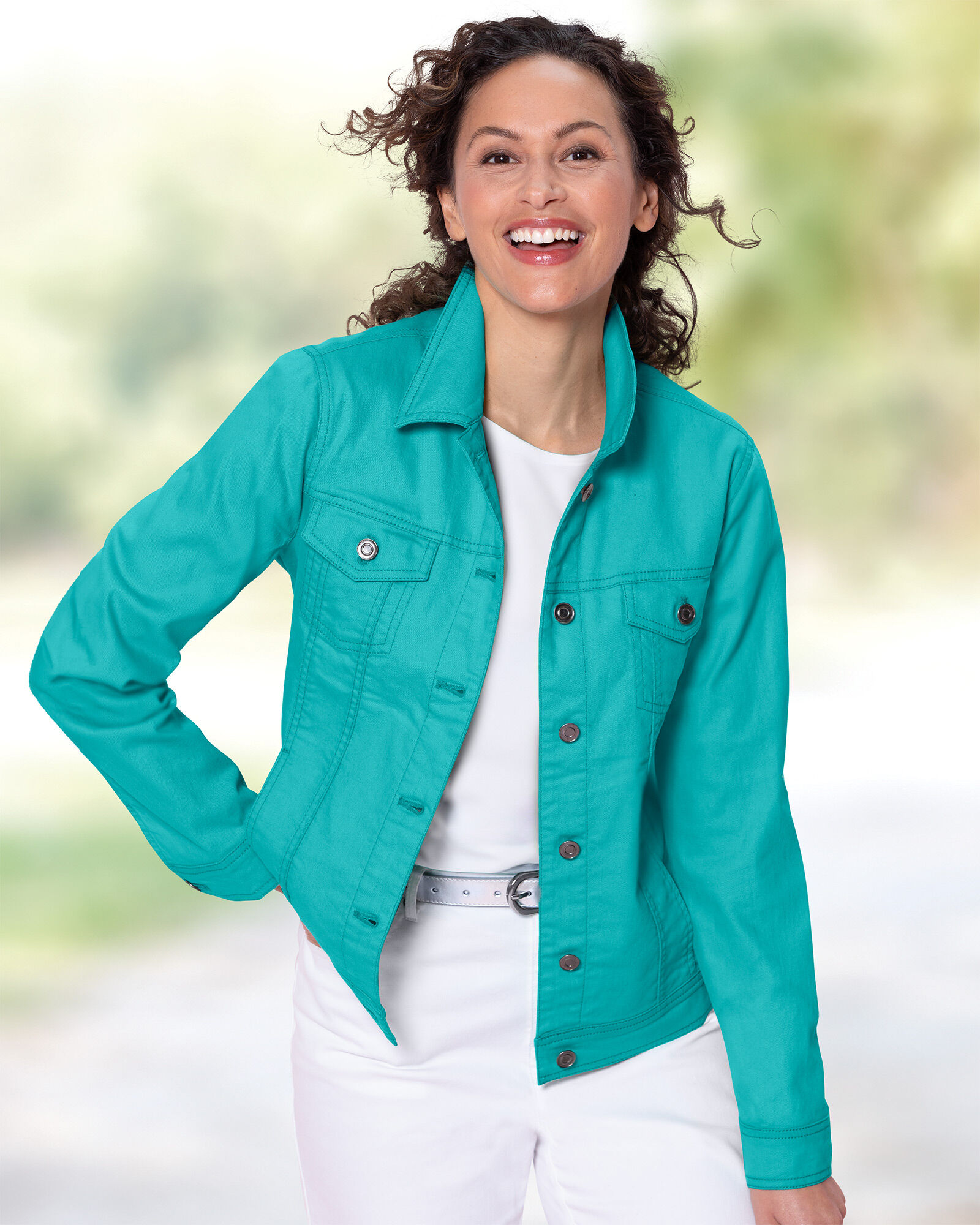 ジャケット・アウター todayful Cuffstrap Denim JK Buy Mid Blue Denim Frill Jacket (3mths-7yrs) from Next USA
