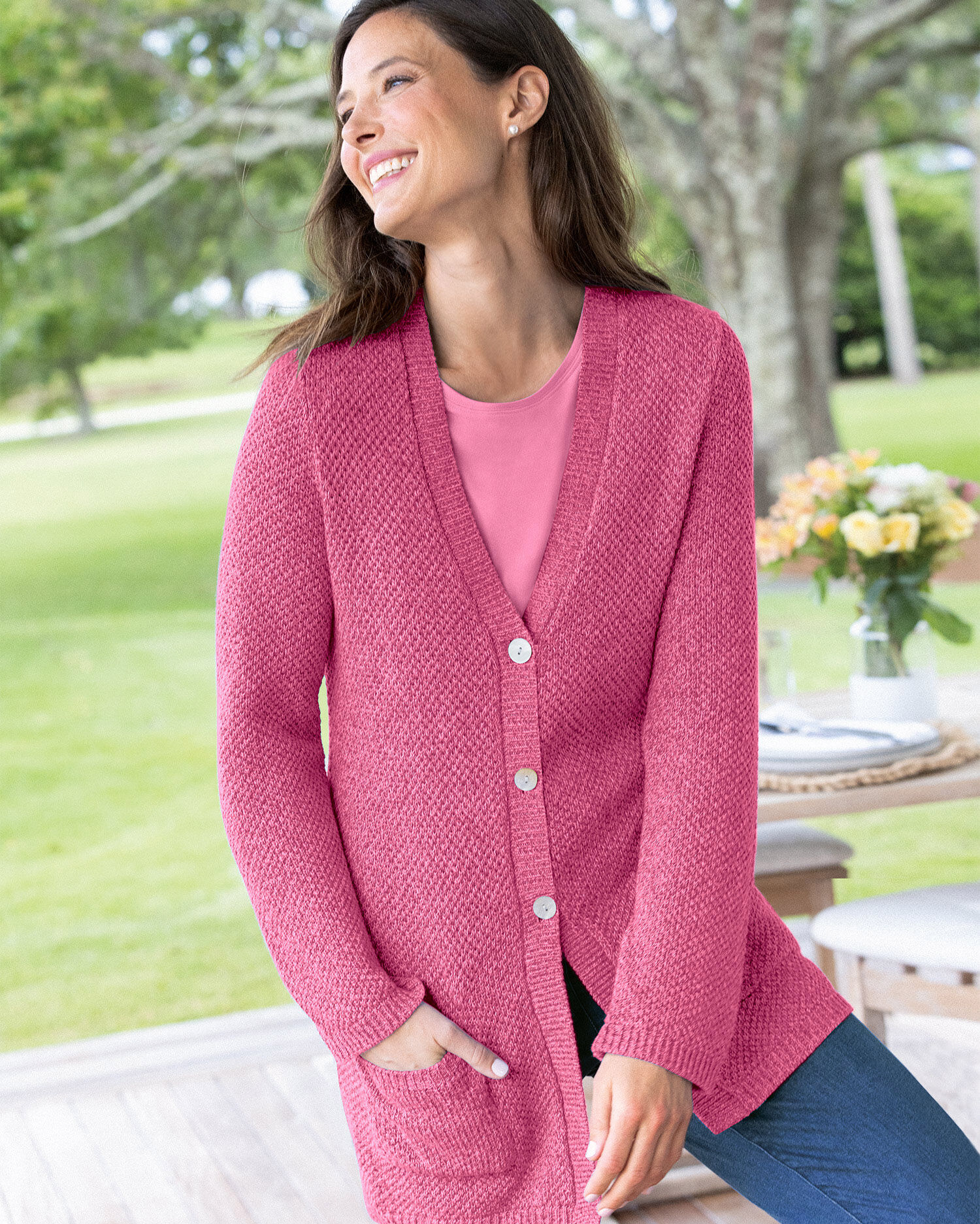 the virgins rose knit cardigan カーディガン トップス