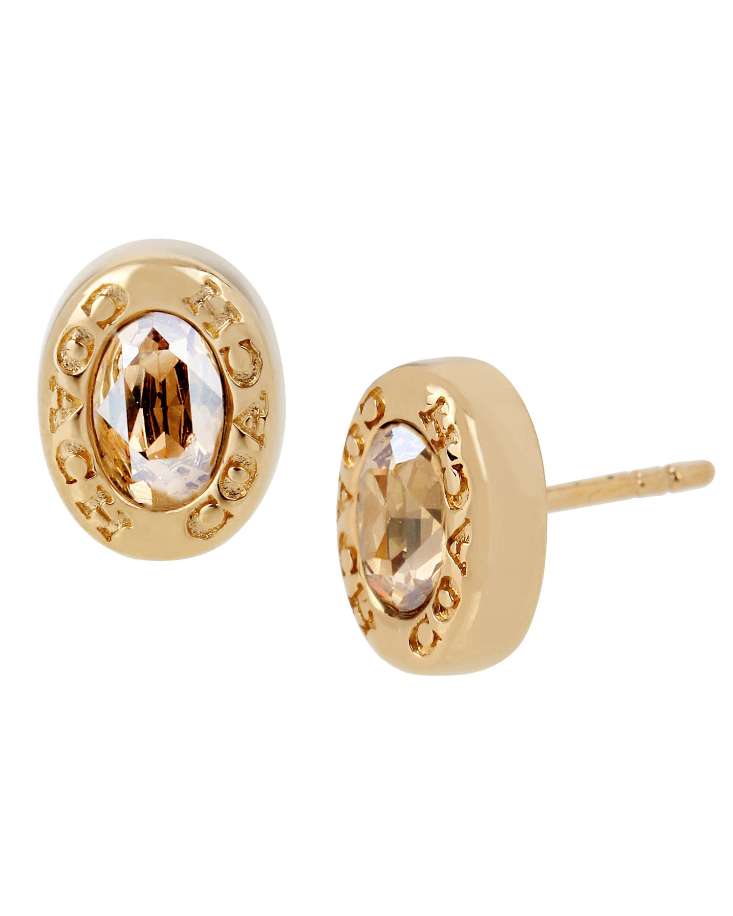 ★人気★【COACH】ROUND LOGO STUD EARRINGS Coach Jewellery | Round Logo Stud Earrings | Stud Earrings | USC