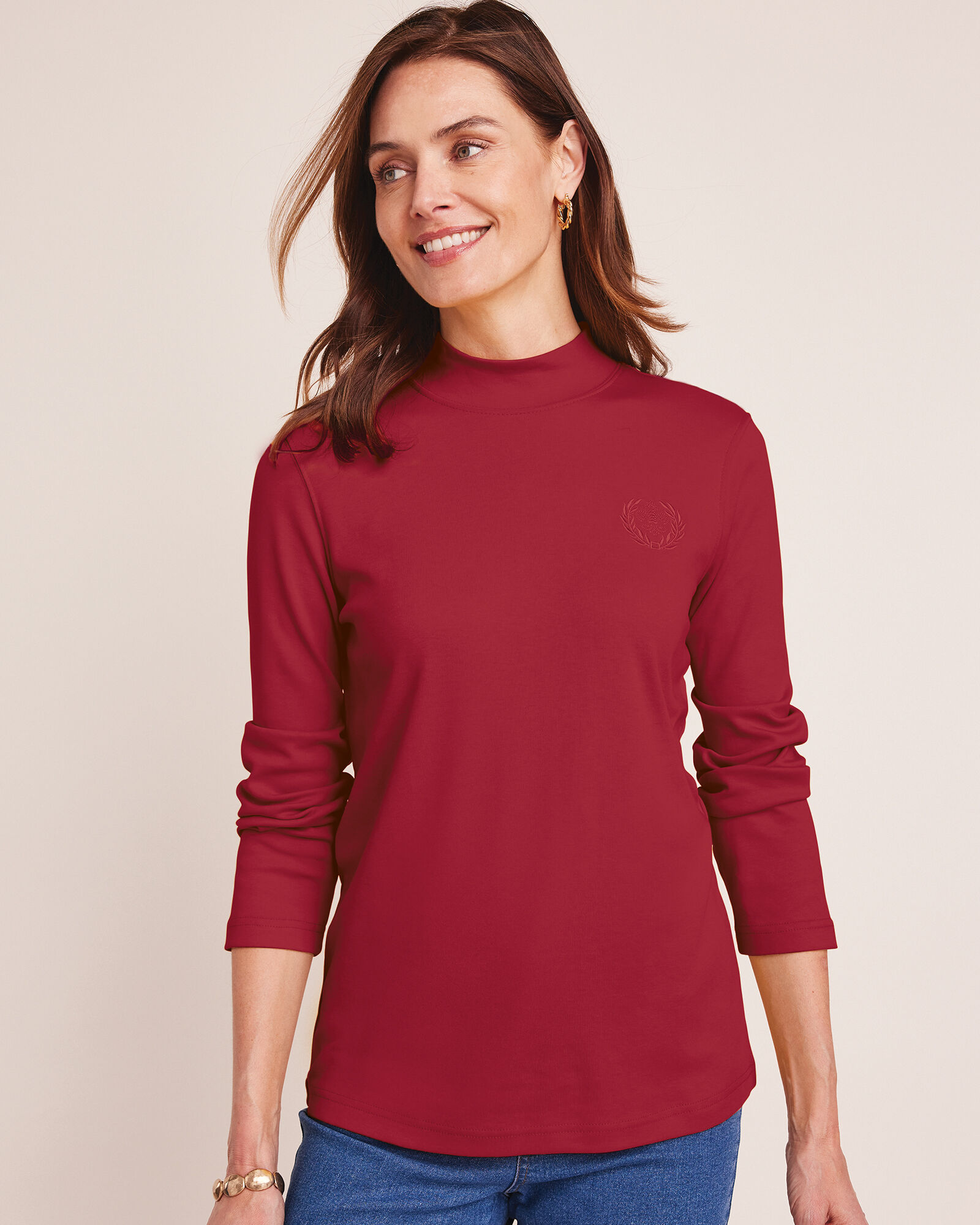 Essential Knit Long Sleeve Mock Top | Blair Essential Knit Long Sleeve Mock Top | Blair