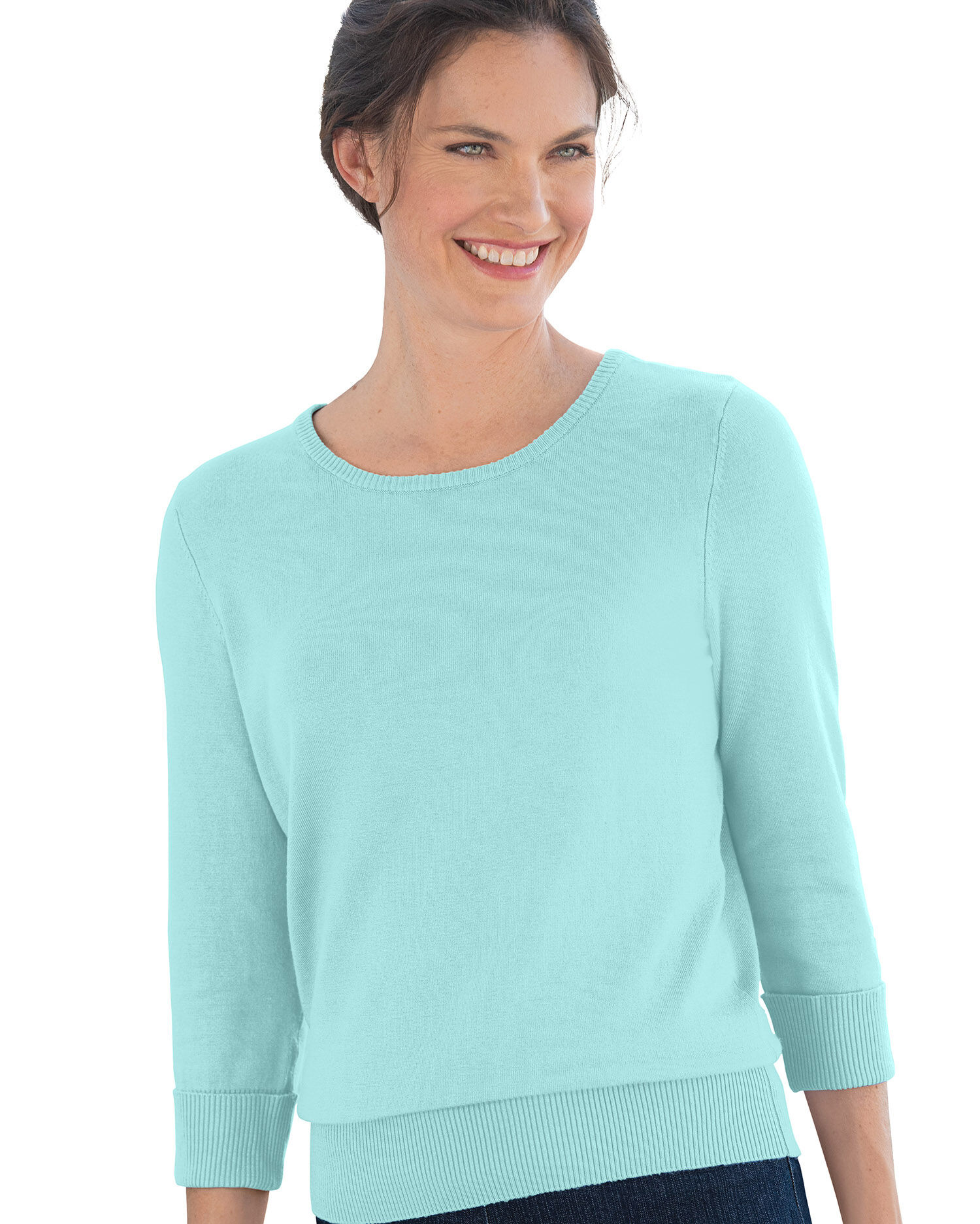 Three-Quarter-Sleeve Hepburn Sweater Three-Quarter-Sleeve Hepburn Sweater