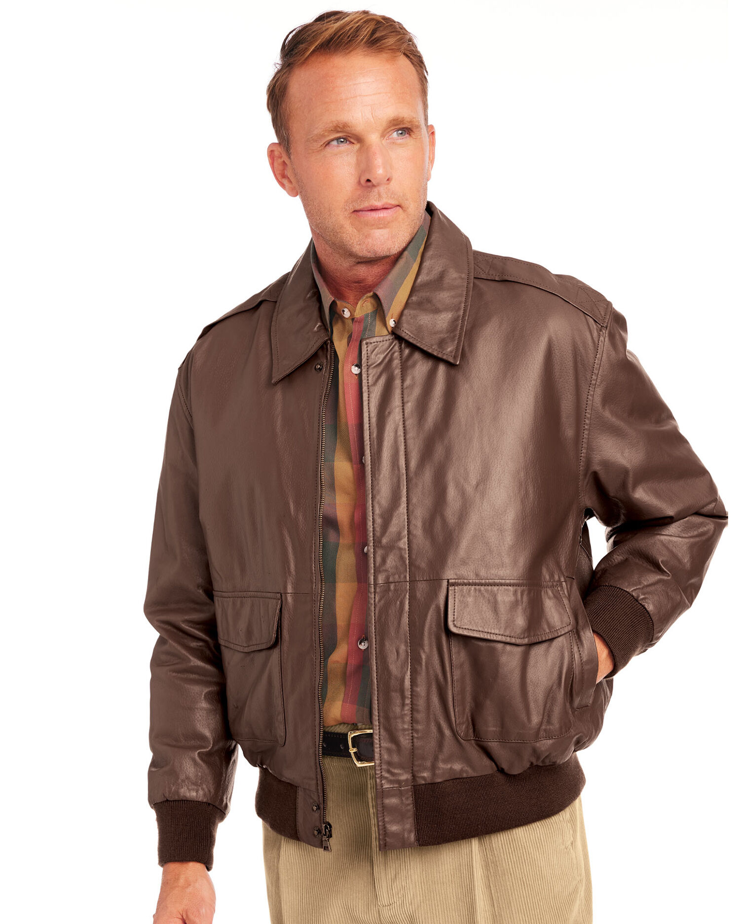 John Blair Aviator Leather Jacket | Blair