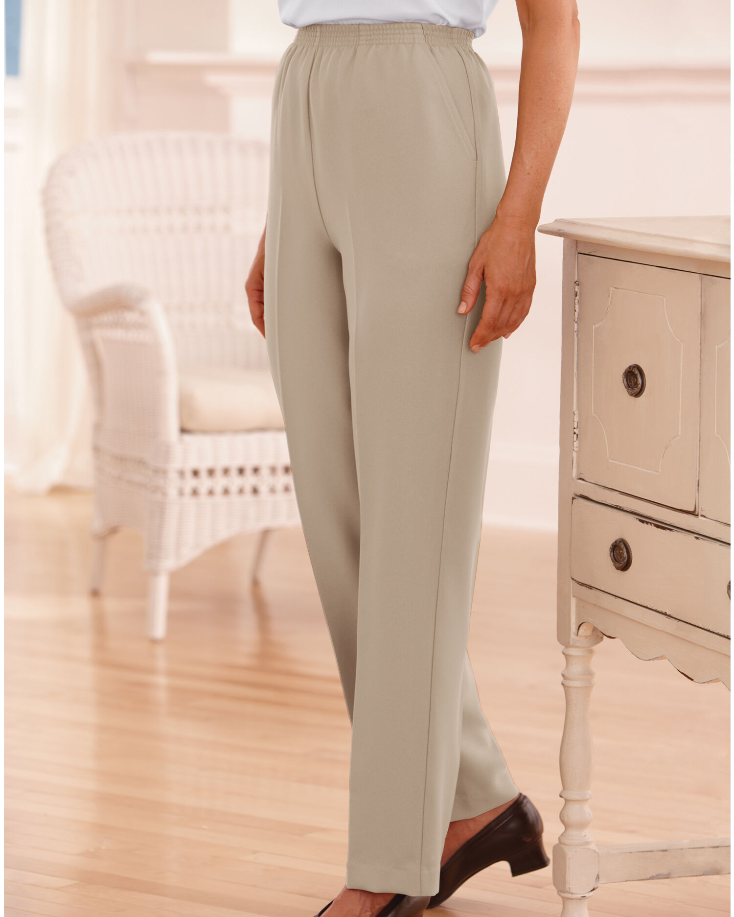 Silhouette Slimmers® Gabardine Pants | Blair Silhouette Slimmers® Gabardine Pants | Blair