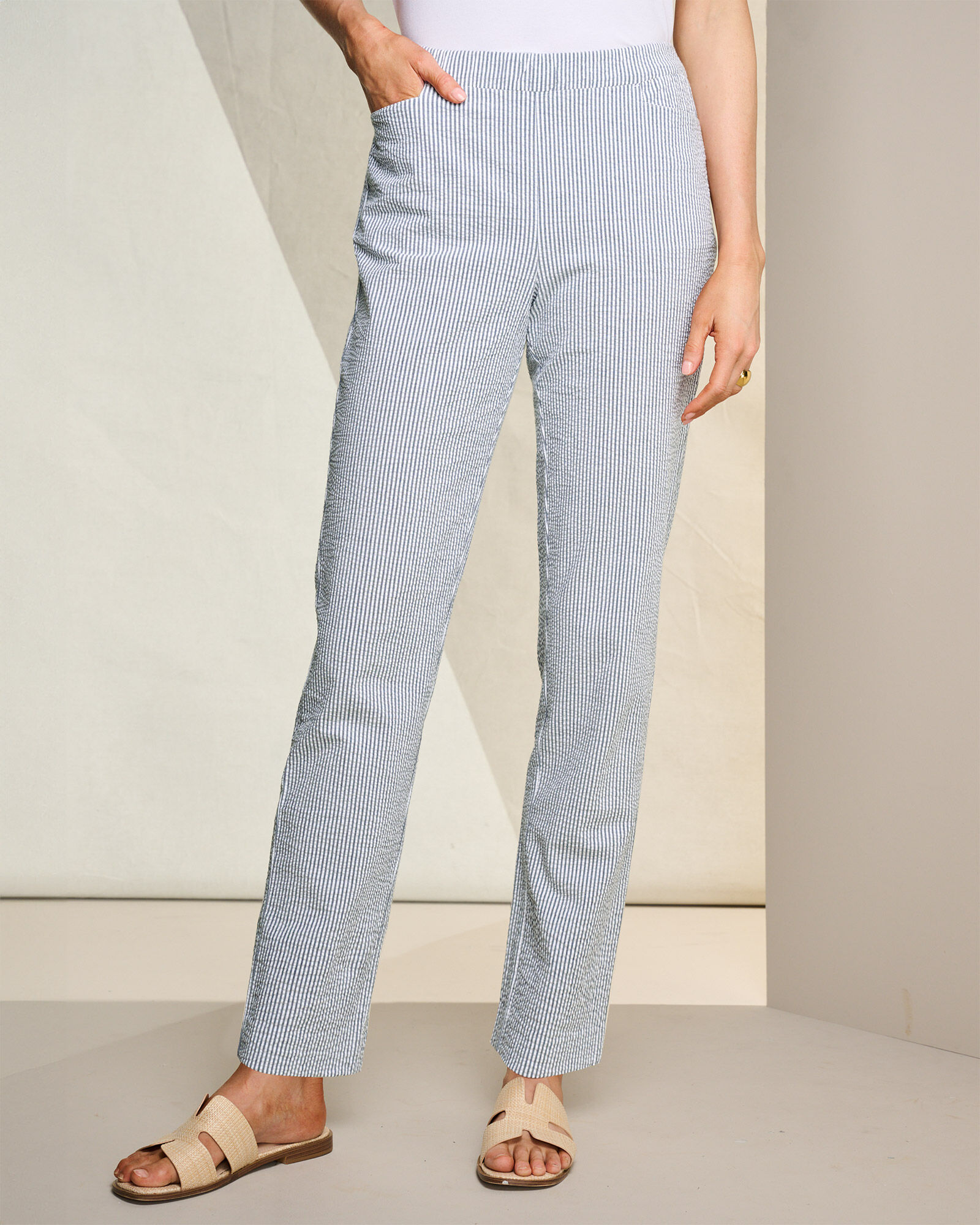Seersucker Stripe Pants
