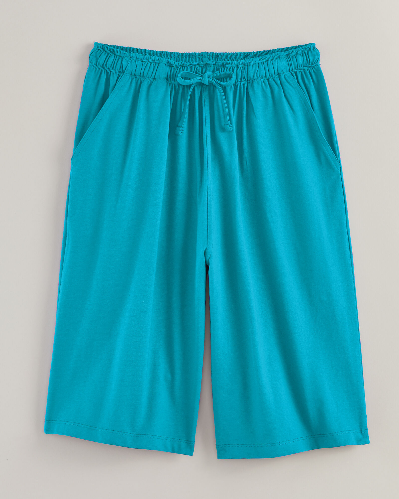 Haband Jersey-Knit Shorts with Drawstring Waist | Blair