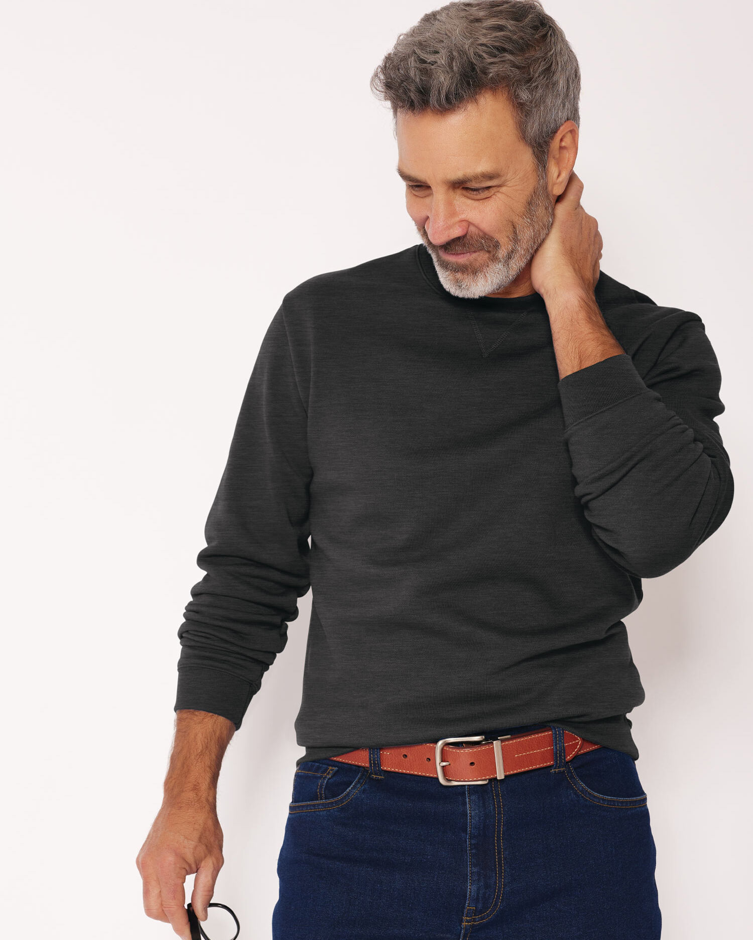 John Blair Supreme Fleece Long-Sleeve Sweatshirt | Blair