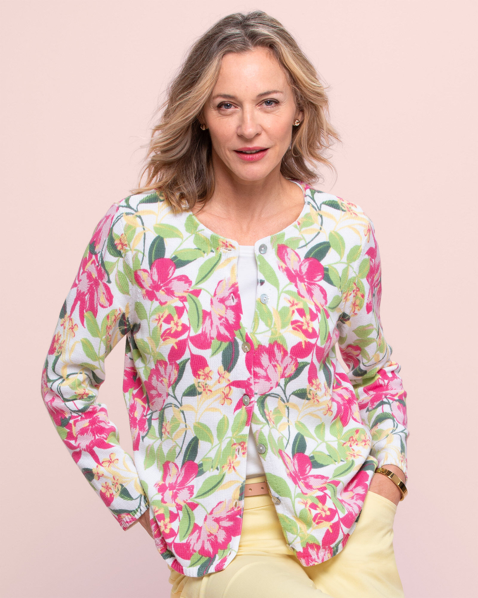 TWINSET floral-print Cardigan | White | FARFETCH