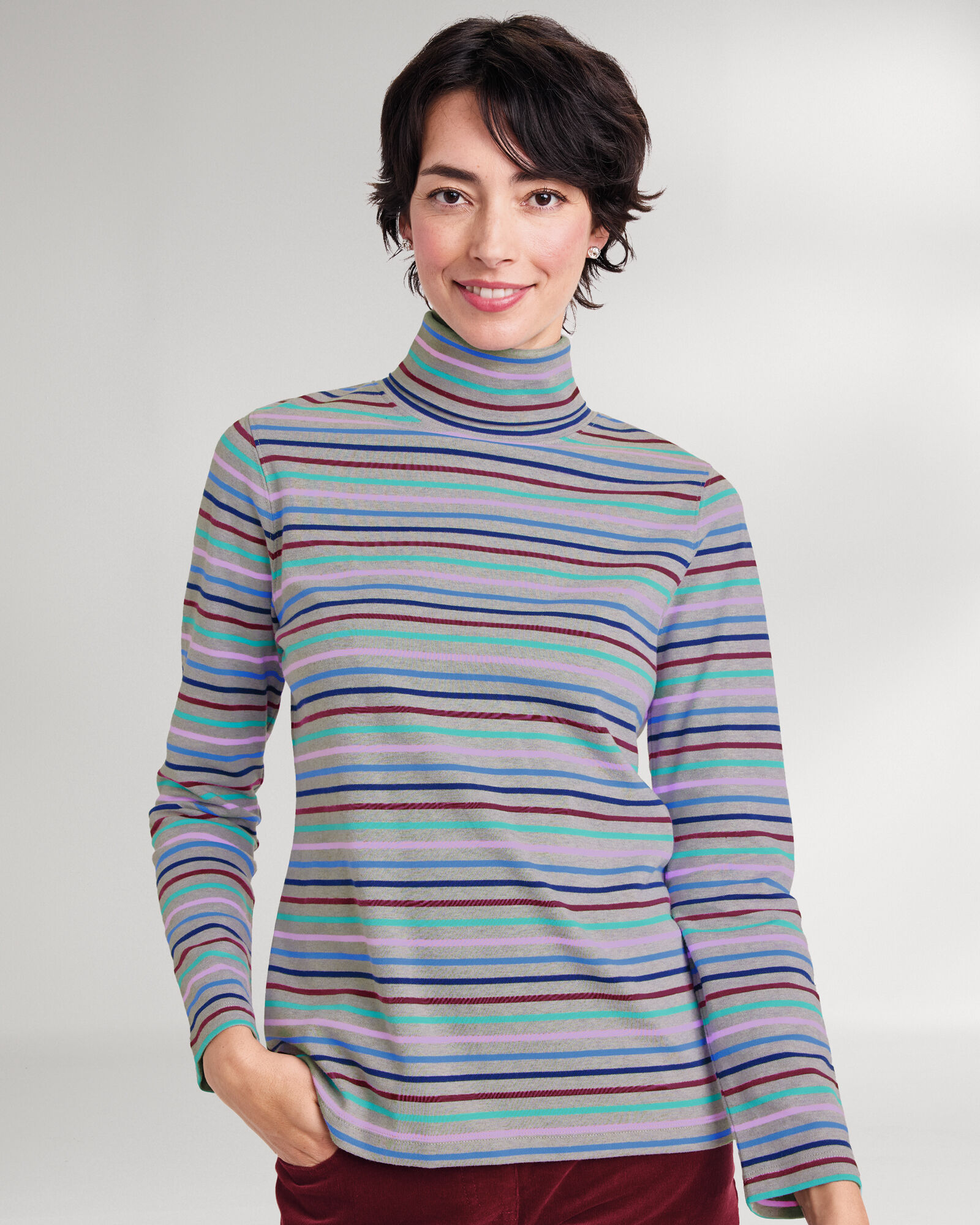 everyone cotton turtleneck sweatshirt (ASH HEATHER) | everyone