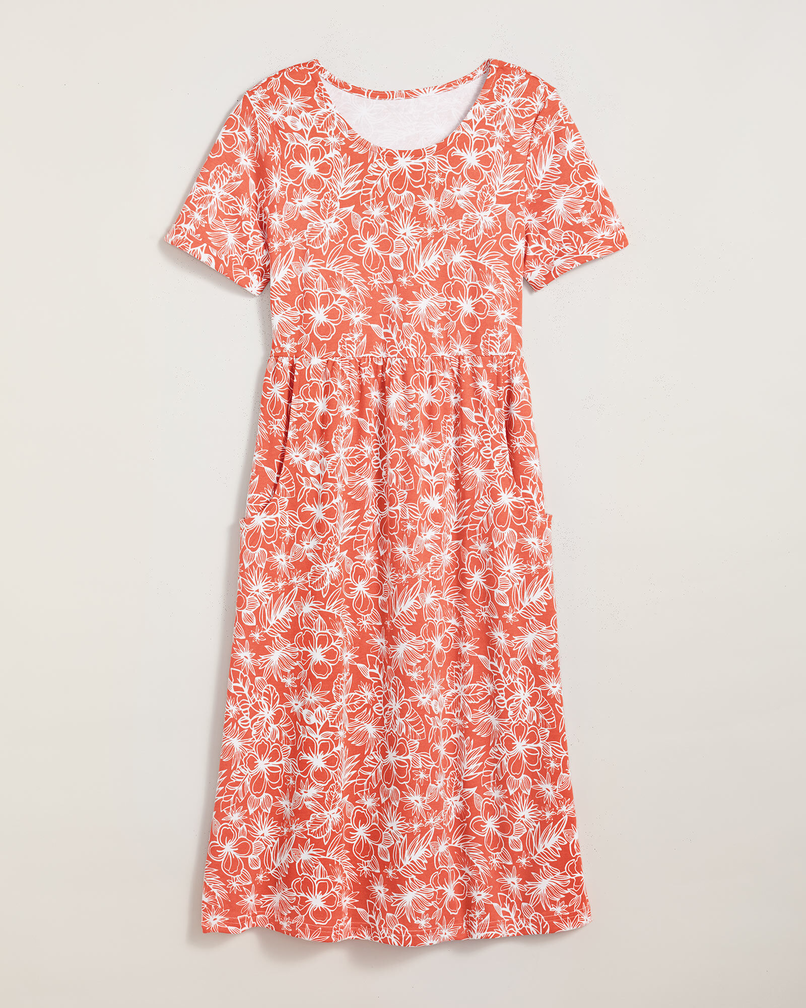 Essential Knit Scoopneck Dress with Pockets