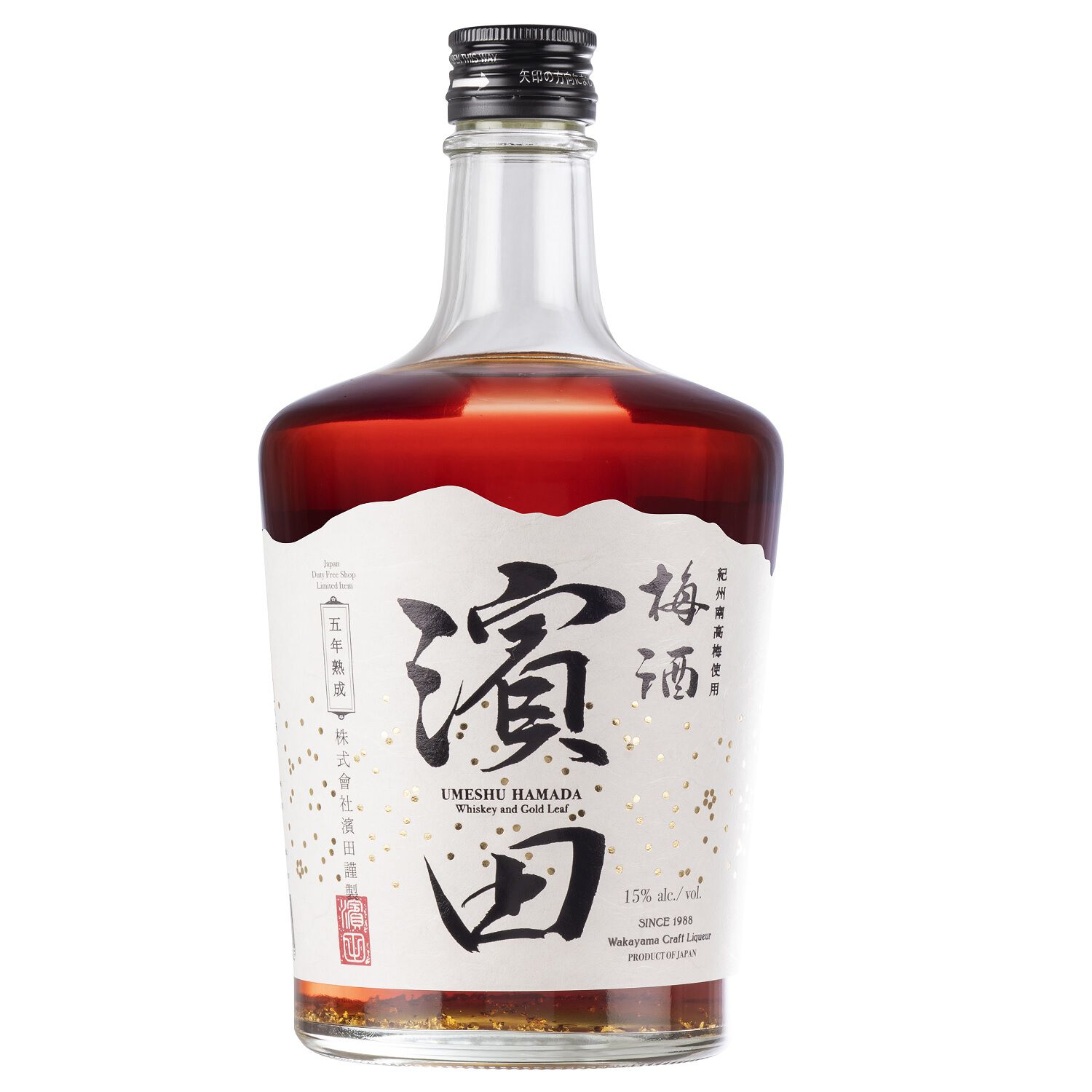 梅酒 濱田 Whiskey and Gold Leaf（免税店限定）700ml