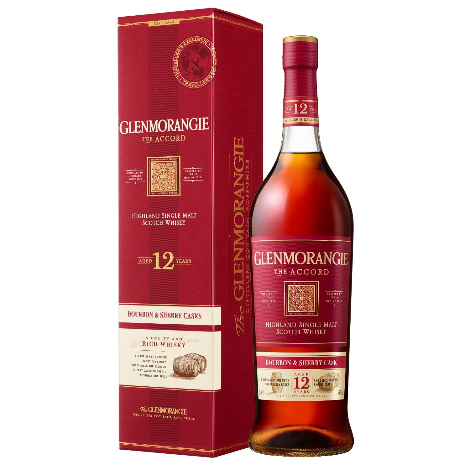 グレンモーレンジ 12年 アコード バーボン＆シェリーカスク 1L