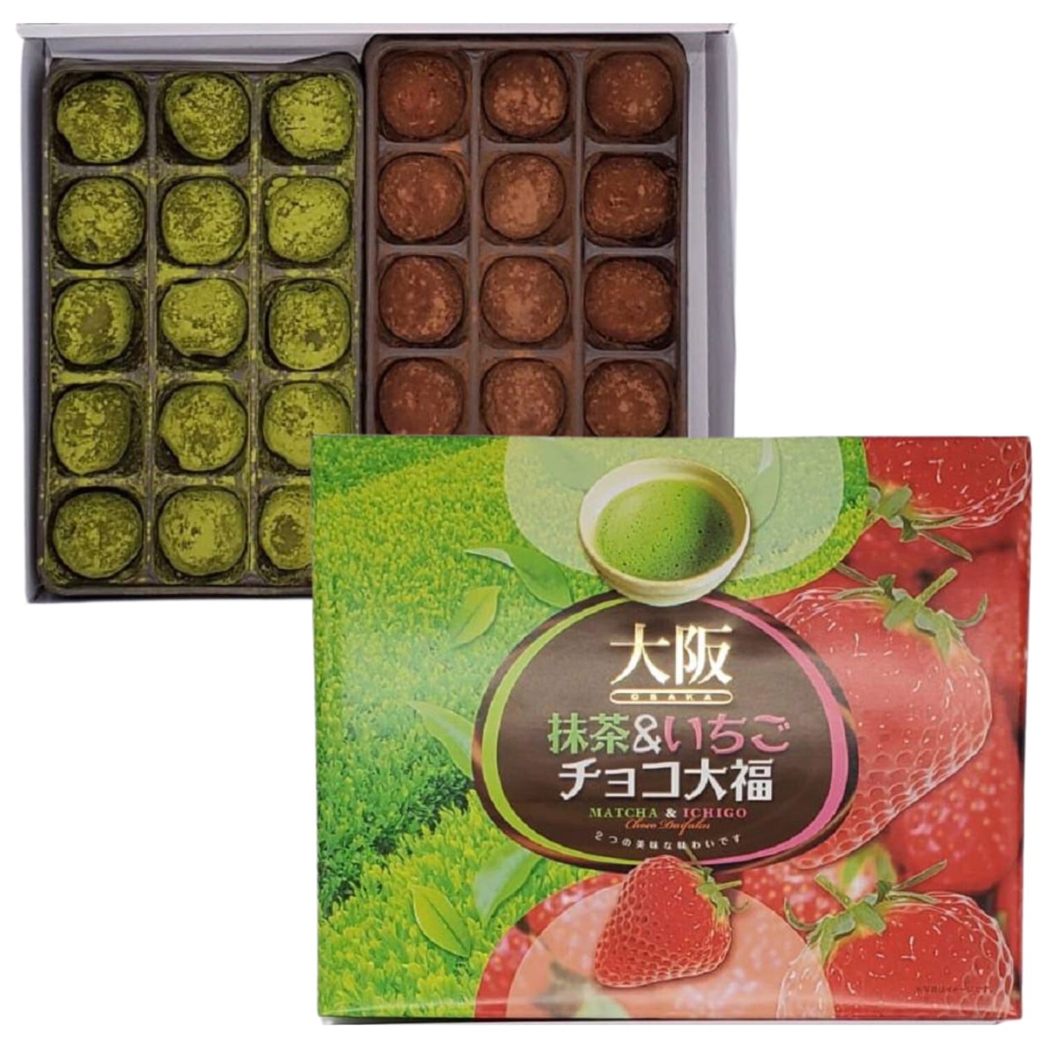 大阪抹茶いちご大福 大阪抹茶いちご大福